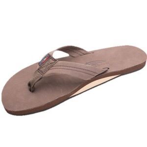 Rainbow Sandals Men’s Single Layer Premier Leather eXpresso Brown Large 9.5-10.5